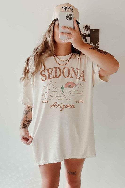 SEDONA ARIZONA OVERSIZED GRAPHIC TEE