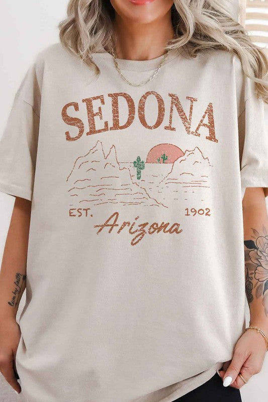 SEDONA ARIZONA OVERSIZED GRAPHIC TEE